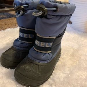 Sorel blue winter boots toddler warm & waterproof!